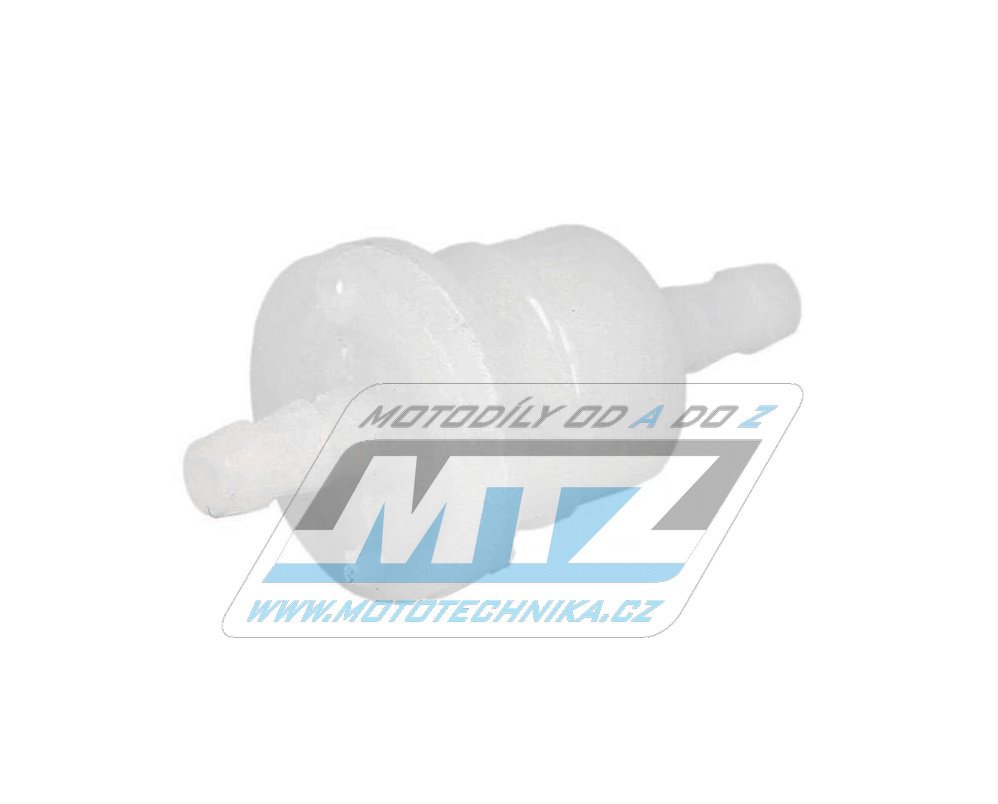 Filtr palivový/benzínový - průměr 1/4&quot; (6mm) - plastový