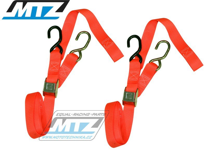 Popruhy/Kurty 38mm (zesílené provedení / 2 možnosti uchycení) - oranžové
