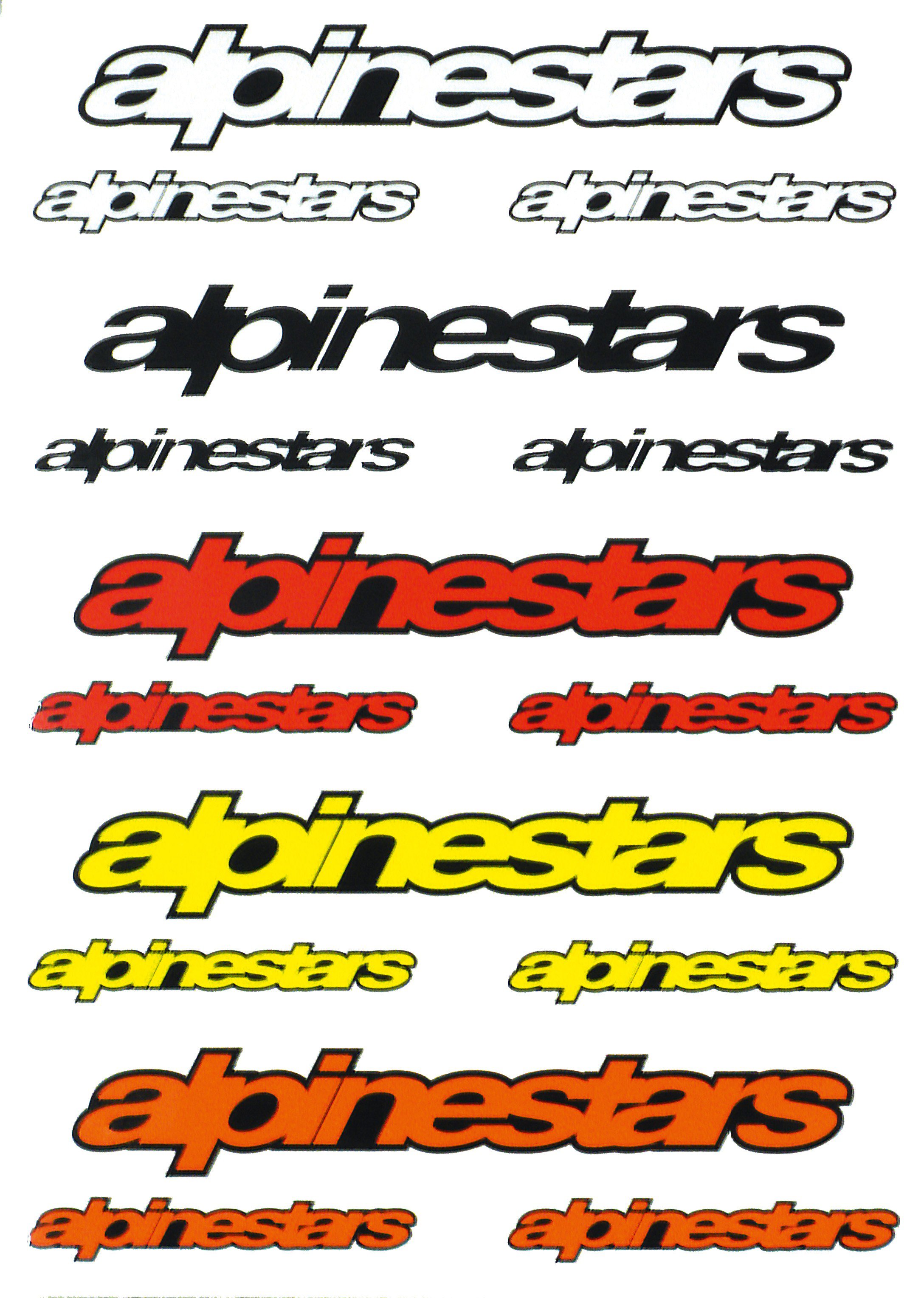 Samolepky Alpinestars 15ks
