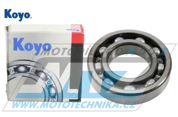 Ložisko 6208-C3 (roměry: 40x80x18 mm) Koyo Japan