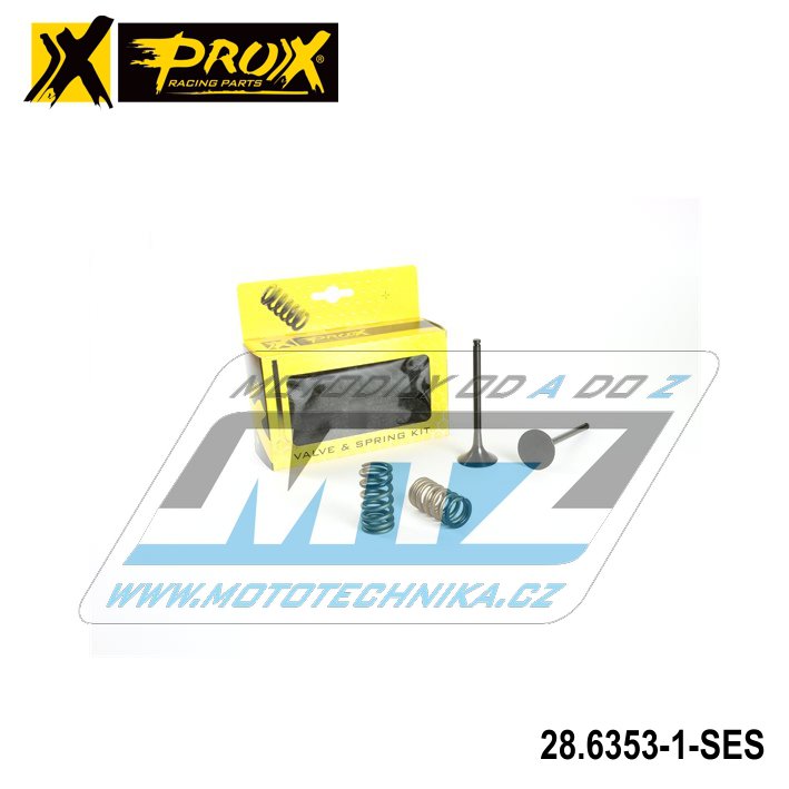 Ventily výfukové nerezové KTM 350EXCF / 12-16 + Husqvarna FE350 / 14-16 + Husaberg FE350 / 13-14 (sada 2 ventily + 2pružiny)