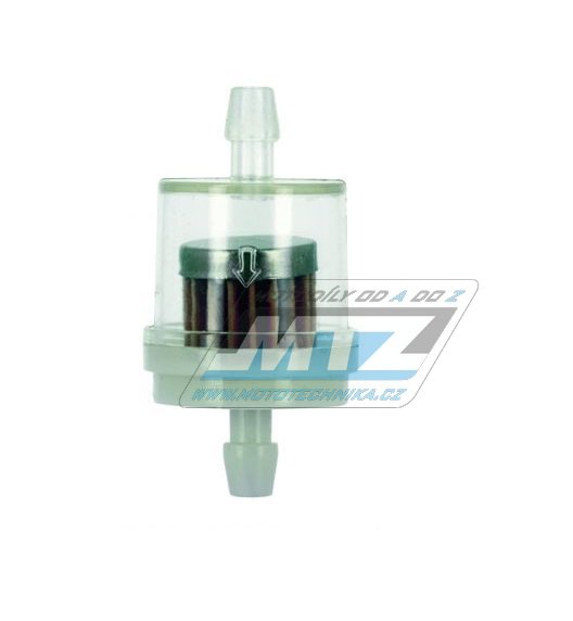 Filtr palivový/benzínový - průměr 1/4&quot; (6mm) - plastový