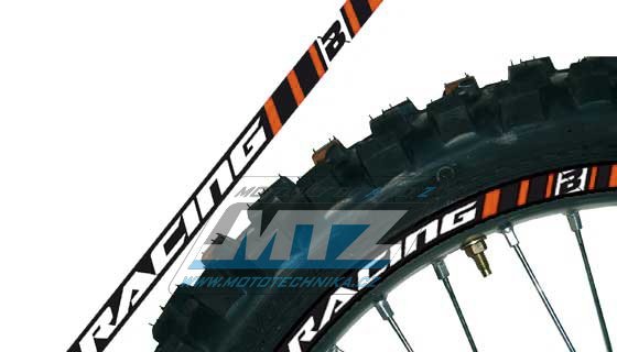 Polepy ráfikov (predné+zadné kolo) Blackbird RACING - oranžové