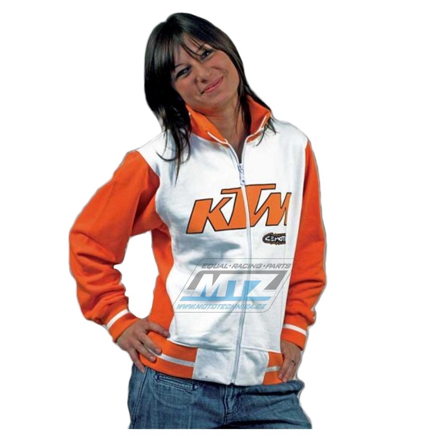 Mikina Cemoto KTM oranžovo bílá velikost XXL