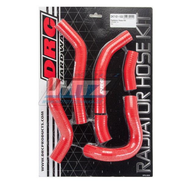 Hadice chladiče Honda CRF450R / 15-16 červená (sada 6ks)