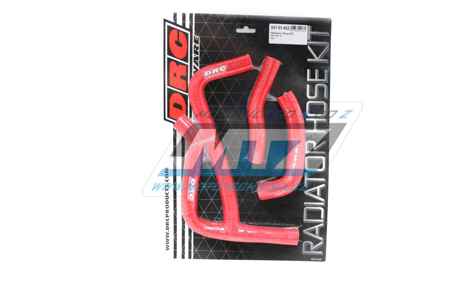 Hadice chladiče Suzuki RMZ250 / 10 červené (sada 3ks)