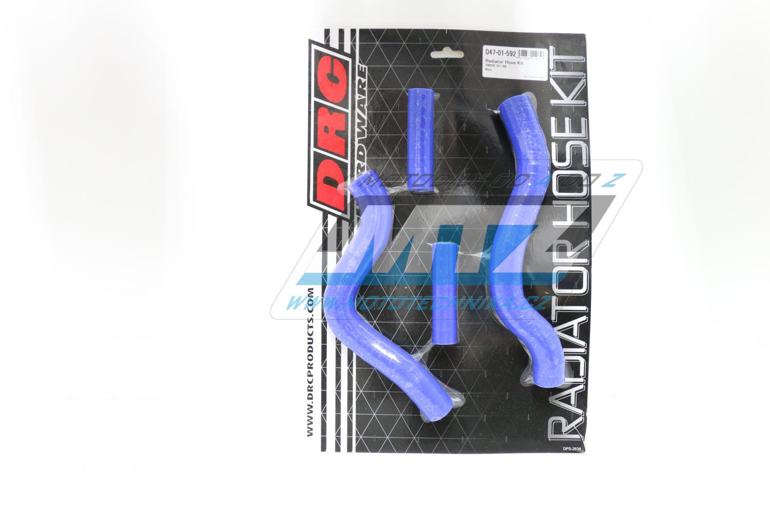 Hadice chladiče Suzuki RM250 / 01-12 modré (sada 4ks)