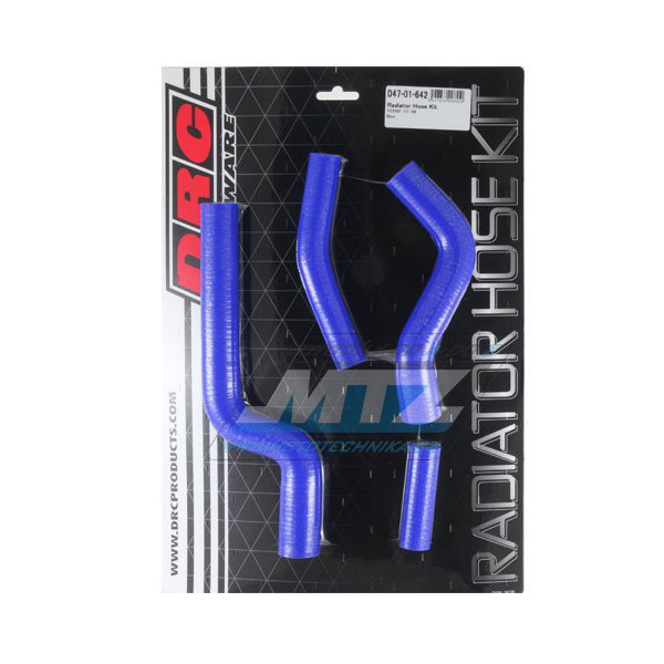 Hadice chladiče Yamaha YZF250 / 07-09 modré (sada 4ks)