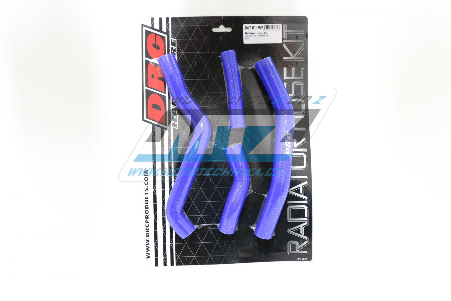Hadice chladiče Yamaha WRF250 / 15-16 modré (sada 4ks)