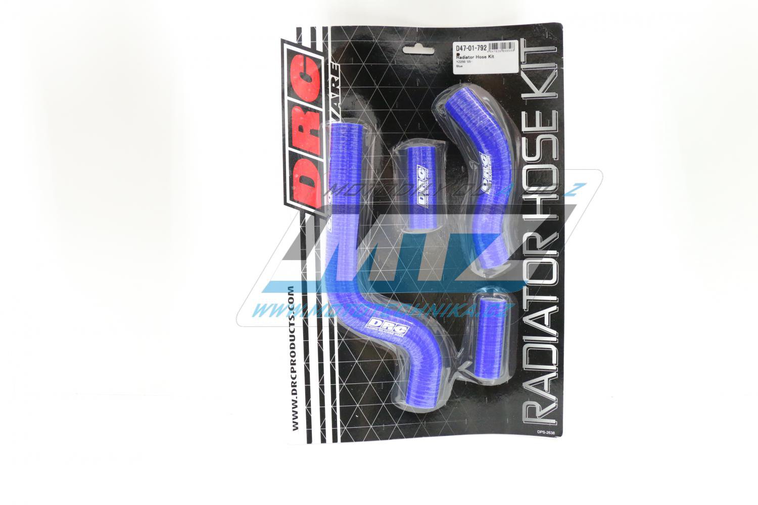 Hadice chladiče Yamaha YZ250 + YZ250X / 02-17 modré (sada 4ks)