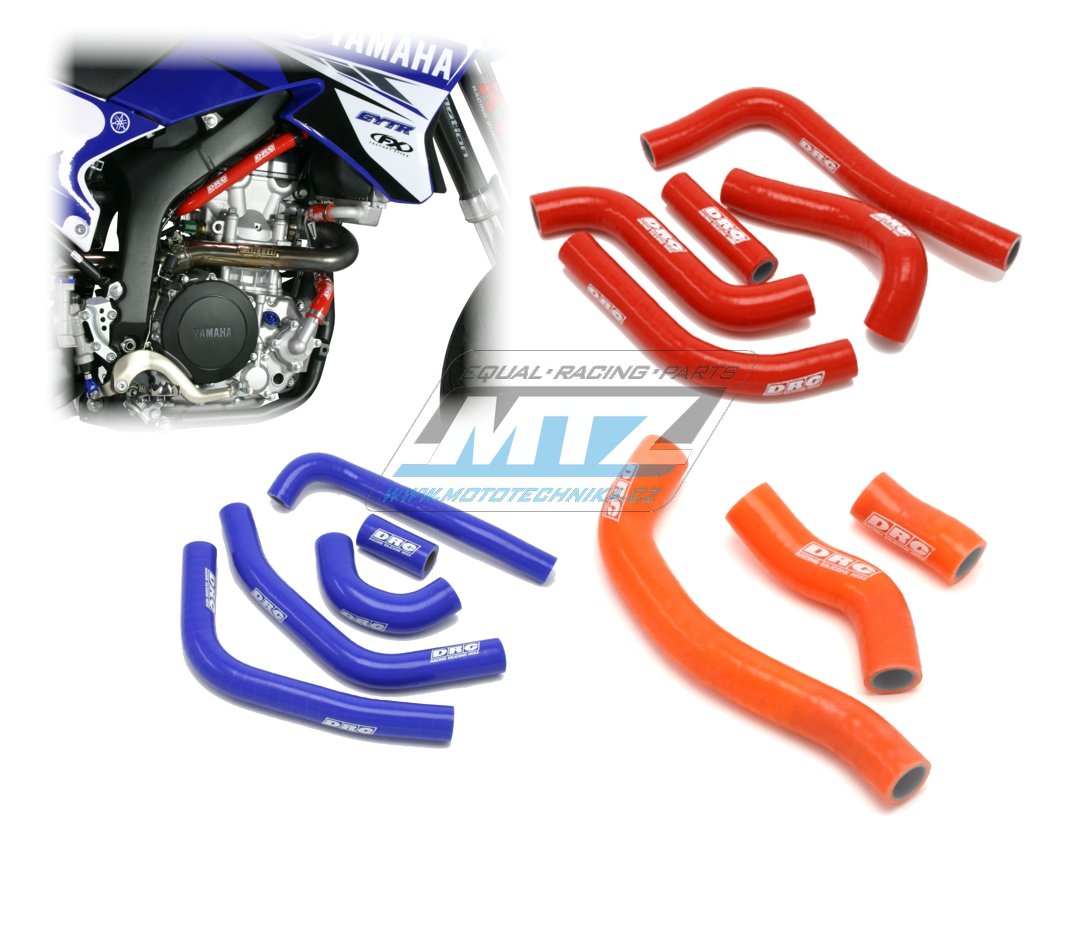 Hadice chladiče Kawasaki KXF450 / 09-15 modré (sada 6ks)