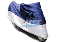 Plachta na motocykl universální (500-750cc) modro-stříbrná - pro venkovní použití