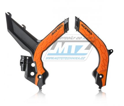 Kryty rámu KTM 150EXC+250EXC+300EXC + 250EXCF+350EXCF+450EXC+500EXC / 20-23 - barva černo-oranžová