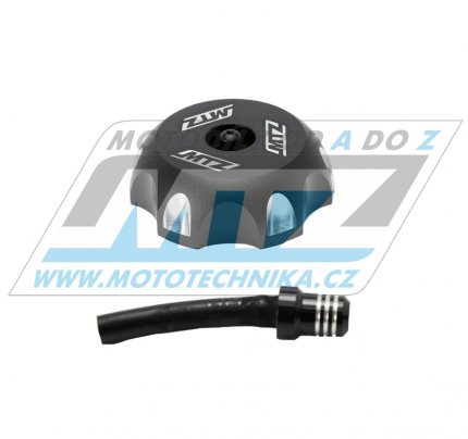 Víčko nádrže Alu - KTM SX+SXF / 94-06 + ECX+EXCF / 94-07 + KTM 50SX + Husqvarna CR125+CR250+WR125+WR250+WR360 + TE250+TE450+TE510+TE610 + TC250+TC450+TC510+TC570 + TC50 + Husaberg + TM - černé