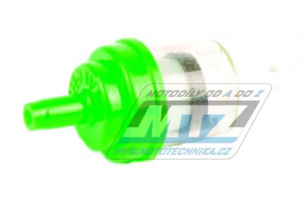 Filtr palivov/benznov - prmr 1/4" (6mm) - plastov - zelen