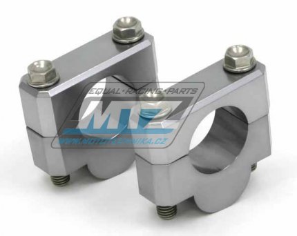 Sada vyvýšení řidítek (průměr 22mm) - zvýšení o 19mm - ZETA ZE53-0119 - barva titanová