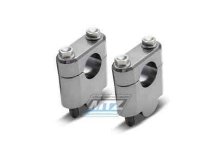 Sada vyvýšení řidítek (průměr 22mm) - zvýšení o 30mm - ZETA ZE53-0130 - barva titanová