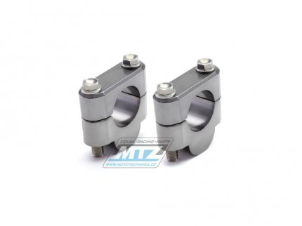 Sada vyvýšení řidítek (průměr 28,6mm) - zvýšení o 19mm - ZETA ZE53-0219 - barva titanová