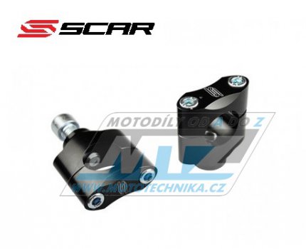 Klemy řidítek - pro řidítka 22,2mm (hlavní šroub - 12mm) Scar Racing - barva černá
