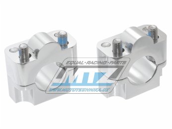 Redukce/Klemy řidítek - pro průměr 31,8mm (2šrouby) - barva stříbrná