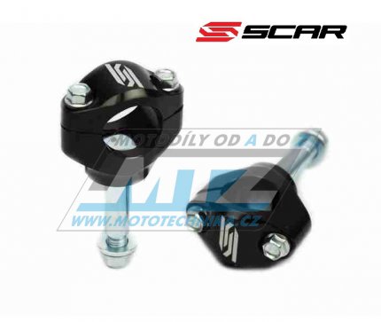 Klemy řidítek - pro řidítka 28,6mm (hlavní šroub - 12mm) Scar Racing - pro originální brýle Kawasaki KXF250+KXF450