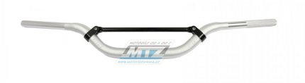 Řidítka Fatbar s hrazdou (průměr 28,6mm) MTZ FMX - stříbrné