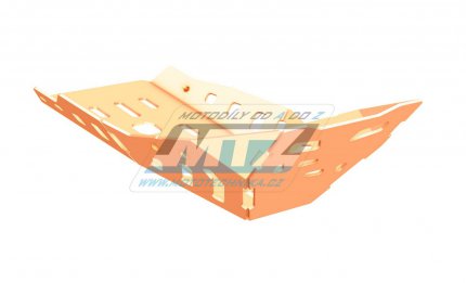 Kryt pod motor hliníkový Dual Sport -  KTM 990 LC8 Supermoto T / 11-13 - barva oranžová