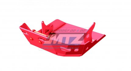 Kryt pod motor hliníkový Dual Sport - KTM 125 Duke / 11-16 + 200 Duke / 12-17 - barva červená