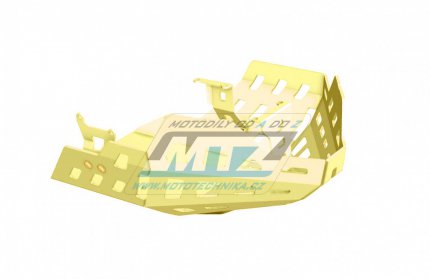 Kryt pod motor hliníkový Dual Sport - Honda CB500X / 19-23 - barva žlutá