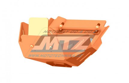Kryt pod motor hlinkov Dual Sport - KTM 690 Enduro R / 19-25 + Husqvarna 701 Enduro / 22-25 + Gas-Gas ES700 / 22-25 - barva oranov