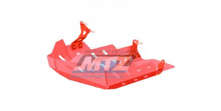 Kryt pod motor hliníkový Dual Sport -  Suzuki DL1000 V-Strom / 17-19 - barva červená