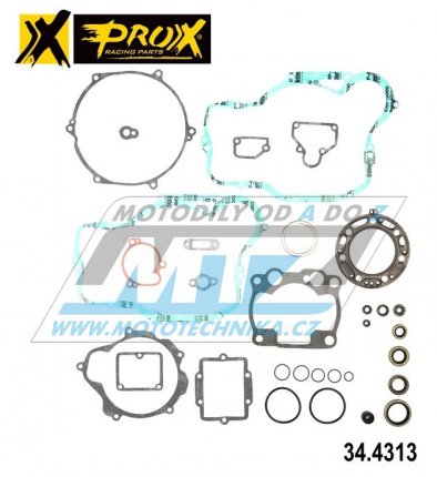 Těsnění kompletní motor (včetně gufer motoru) Kawasaki KX250 / 93-03