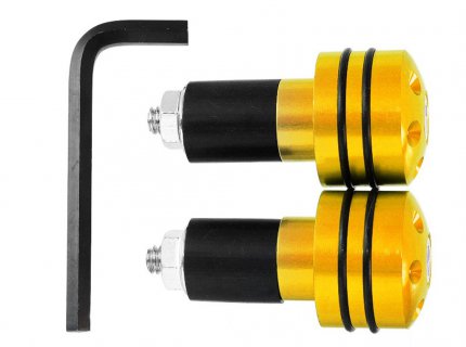 Koncovky/zva idtek RUBBER - zlat (pro vnitn prmr idtek 17mm)