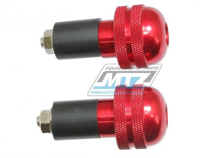 Koncovky/závaží řidítek ANTIVIBRATION - červené (pro vnitřní průměr řidítek ¤17mm)