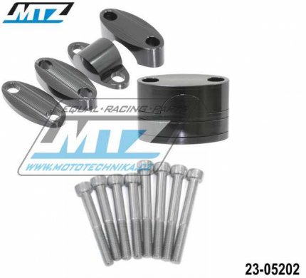 Sada vyvýšení řidítek (průměr 22mm) včetně šroubů (barva černá)