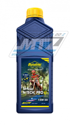 Olej motorov motocyklov Putoline N-TECH PRO OFFROAD 15W50 (balen 1L)