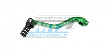 Řadička (řadicí páka) Kawasaki KX60+KX80+KX85+KX100 / 86-25 + Suzuki RM100 - zelená