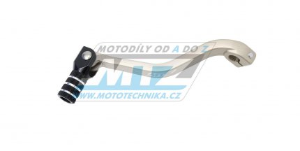 Řadička (řadicí páka) Kawasaki KX60+KX80+KX85+KX100 / 86-25 + Suzuki RM100 - stříbrná