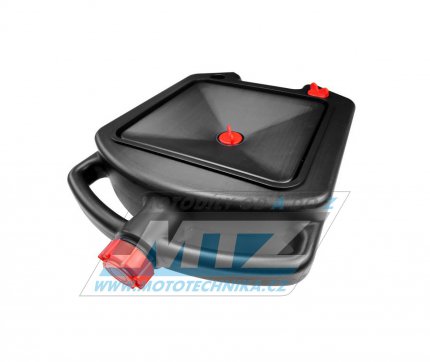 Ndr na vypouten oleje 8L (ern barva)