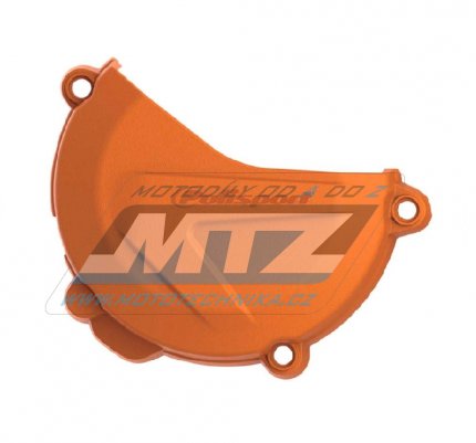 Kryt spojkového víka KTM 125SX+150SX / 16-22 + 125EXC+150EXC+200EXC+125XCW+150XCW+200XCW / 17-20 + Husqvarna TC125 / 16-20 + TE125 / 17-20 - barva oranžová
