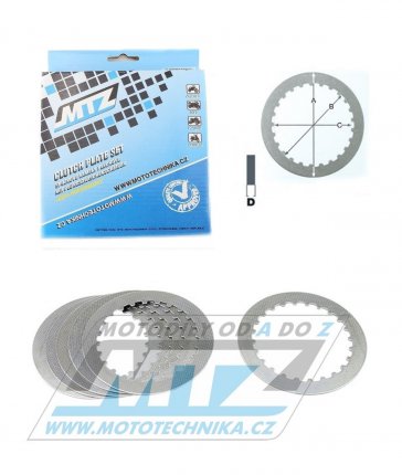 Lamely spojkové plechové (meziplechy) MTZ 881-P005-6 - Honda CR125+CR125R + KTM 125EXC+125SX+144SX+150SX+200EXC+200SX + Husaberg TE125 + Husqvarna TC125+TE125+TE150
