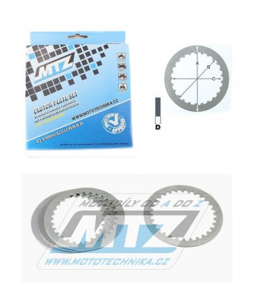Lamely spojkov plechov (meziplechy) MTZ 885-P039-4 - Suzuki RM80 + RM85 + DR125S + DR125SE