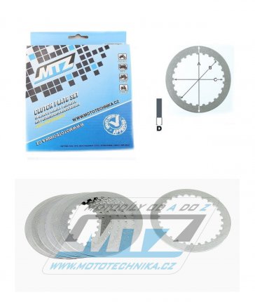 Lamely spojkov plechov (meziplechy) MTZ 885-P050-7 - Suzuki RM125 / 92-11