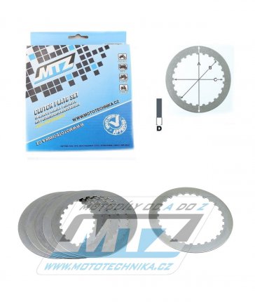 Lamely spojkové plechové (meziplechy) MTZ 885-P056-6 - Suzuki DR650 / 91-95