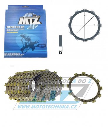 Lamely spojkov tec (s obloenm) MTZ 887-D2359-9 - Yamaha YZ250F+YZ250FX+WR250F + Gas-Gas EC250F+EC300F