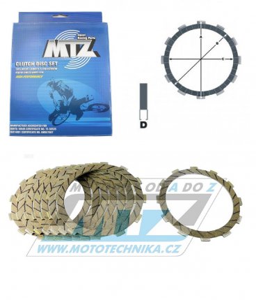 Lamely spojkov tec (s obloenm) MTZ 888-D7301-8 - Beta Enduro 2T 250RR+300RR + Enduro 4T 350RR+390RR+430RR+480RR + Xtrainer 250+300 / 18-22