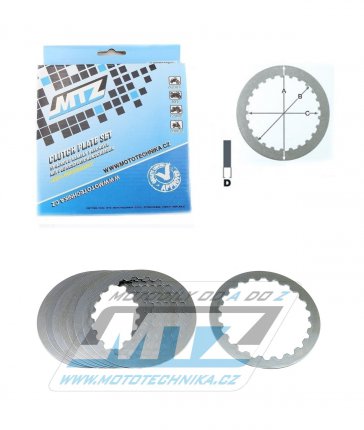 Lamely spojkov plechov (meziplechy) MTZ 888-P085-8 - KTM 250SX + 360SX + 380SX + 250EXC + 300EXC + 360EXC + 380EXC