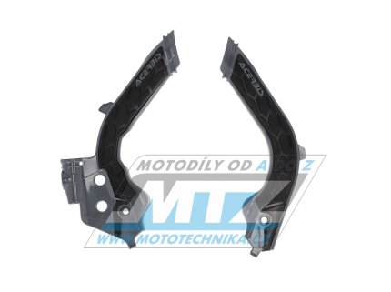 Kryty rámu Husqvarna TC125+TC250 + FC250+FC350+FC450 / 19-22 + TE150+TE250+TE300 + FE250+FE350+FE450+FE501 / 20-23 + Gas-Gas MC+MCF+EC+ECF - barva šedo-černá