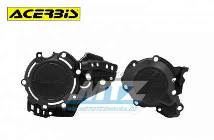 Kryty spojkového víka a víka zapalování Acerbis - KTM 250SX / 19-22 + 250EXC+300EXC / 20-23 + Husqvarna TC250 / 19-22 + TE250+TE300 / 20-23 + Gas-Gas MC250+EC250+EC300+EX250+EX300 - barva černá