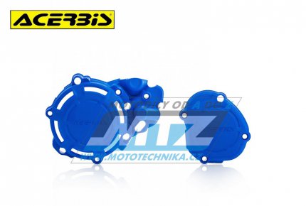 Kryty spojkového víka a víka zapalování Acerbis - Fantic XE125+XX125 / 21-23 + Yamaha YZ125 / 05-23 - barva modrá